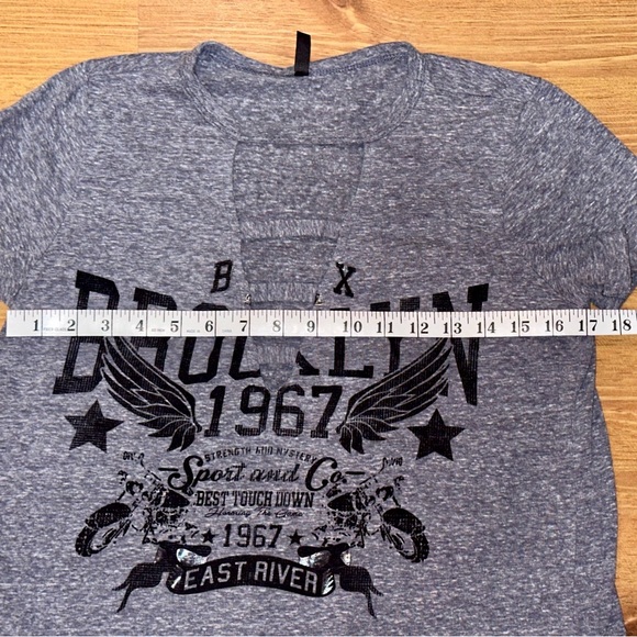 Brooklyn 1967 Vintage Style Gray Tee Shirt Small - Picture 4 of 4